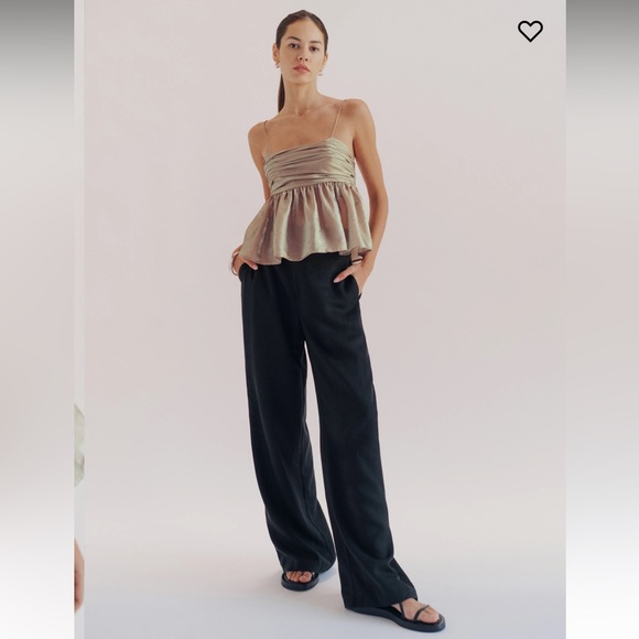 REFORMATION cosima top in champagne - Picture 2 of 5